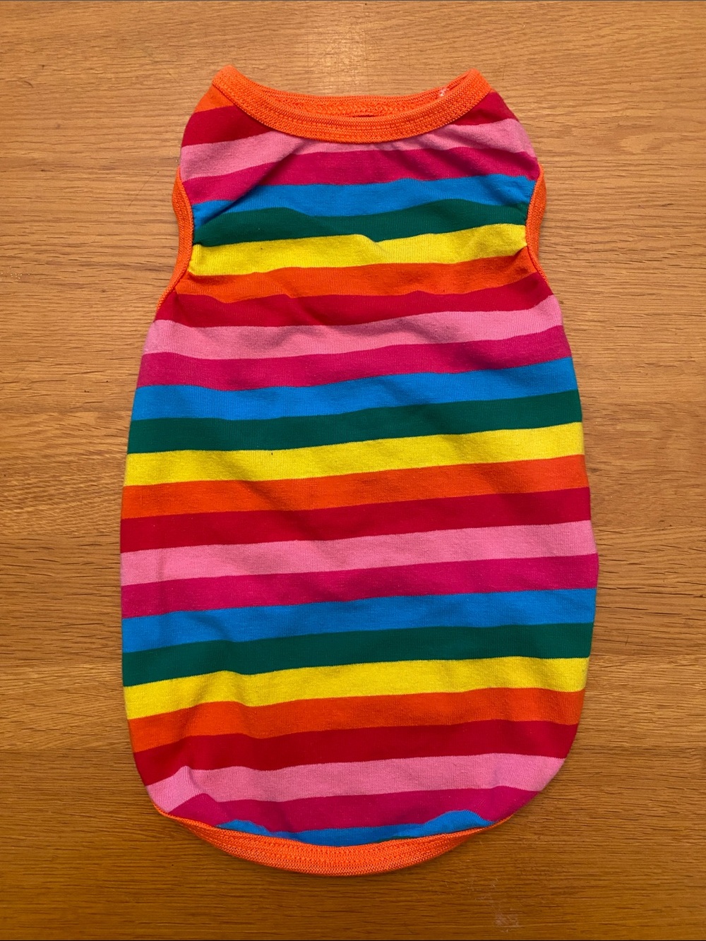 Rainbow Stripe Dog Tank Top - Multicolor